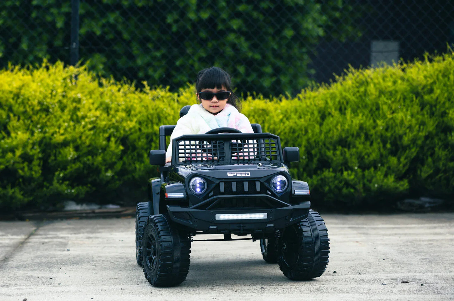 Jeep Inspired Remote Controlled Ride-on Electric Car (Black) - Mekamart Australia