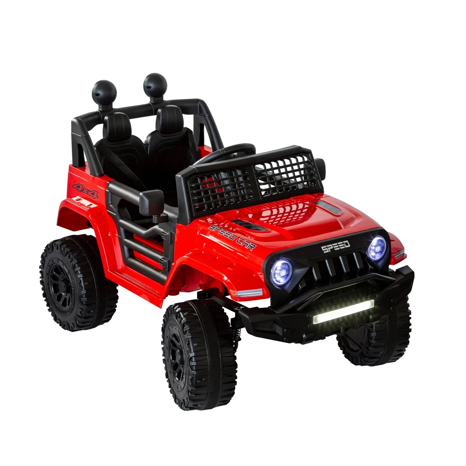 Jeep Inspired Remote Controlled Ride-on Electric Car (Red) - Mekamart Australia