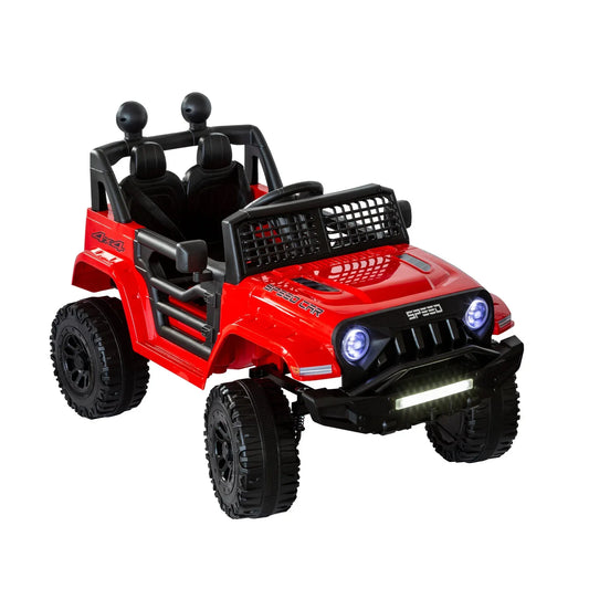 Jeep Inspired Remote Controlled Ride-on Electric Car (Red) - Mekamart Australia