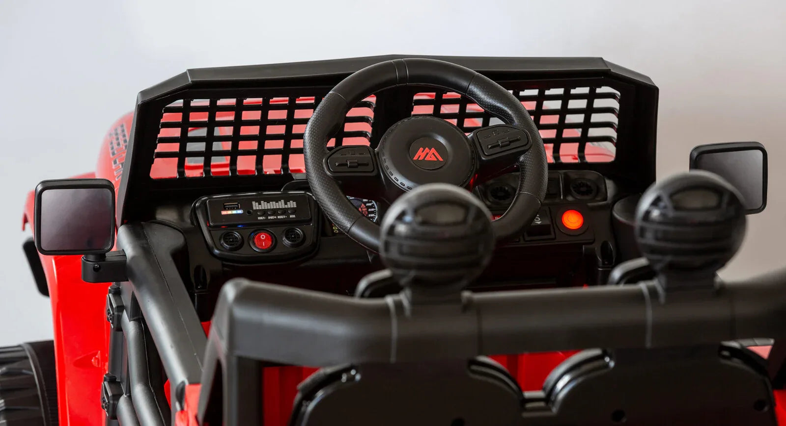 Jeep Inspired Remote Controlled Ride-on Electric Car (Red) - Mekamart Australia