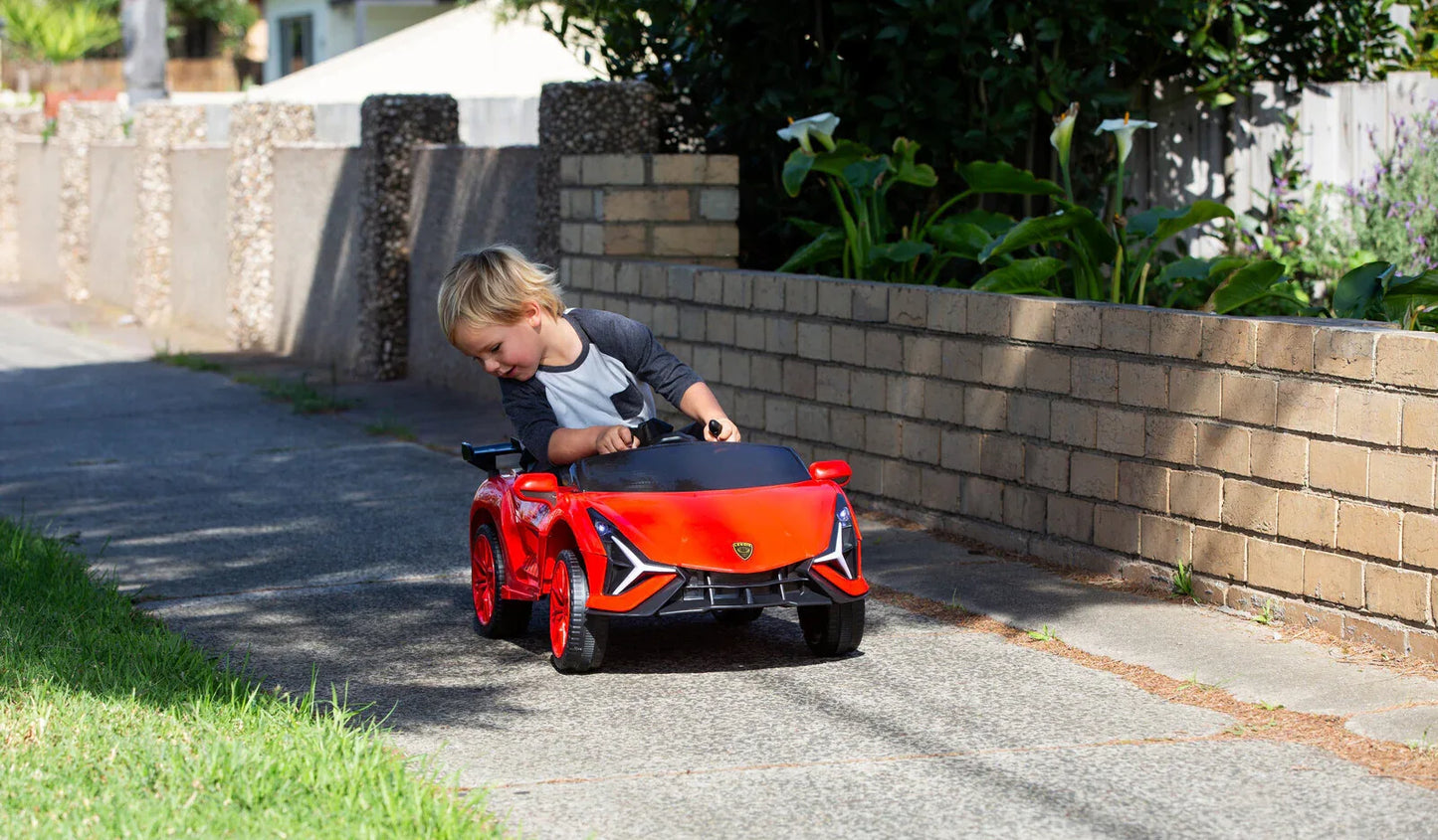 Ferrari Inspired 12V Ride-on Electric Car with Remote Control - Red - Mekamart Australia