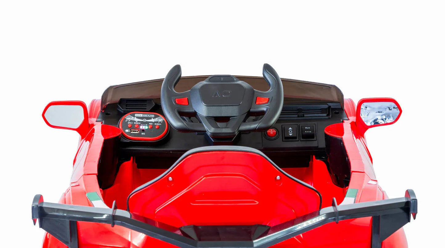 Ferrari Inspired 12V Ride-on Electric Car with Remote Control - Red - Mekamart Australia