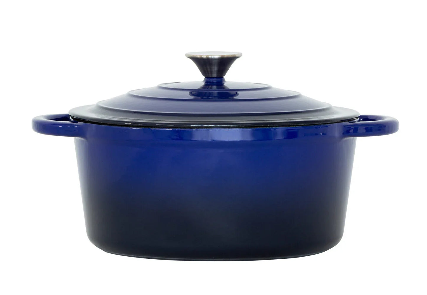 26cm Enamelled Cast Iron French Oven Casserole (4.7L) - Blue - Mekamart Australia