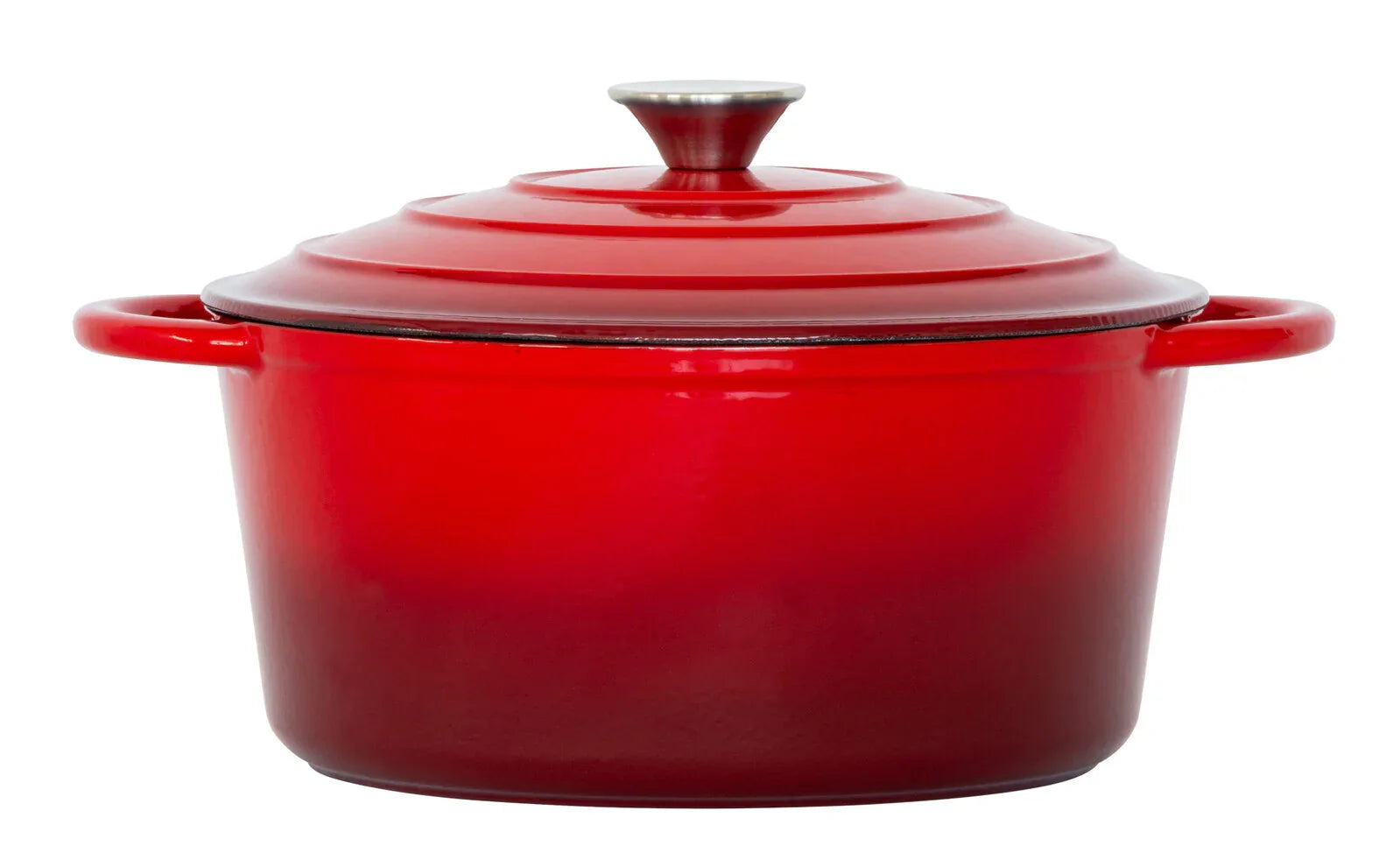 26cm Enamelled Cast Iron French Oven Casserole (4.7L) - Red - Mekamart Australia