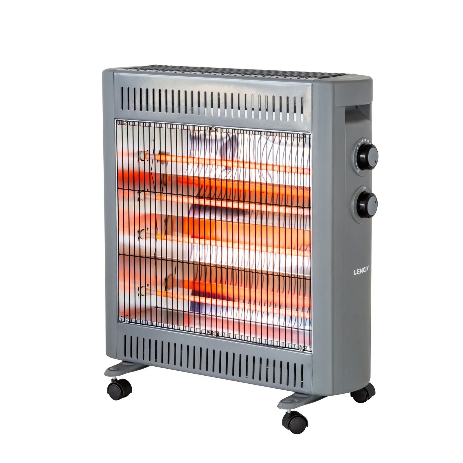 2200W Quartz Infrared Radiant Heater with Adjustable Thermostat and 2 Power Settings - Mekamart Australia