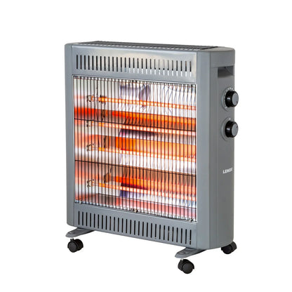2200W Quartz Infrared Radiant Heater with Adjustable Thermostat and 2 Power Settings - Mekamart Australia