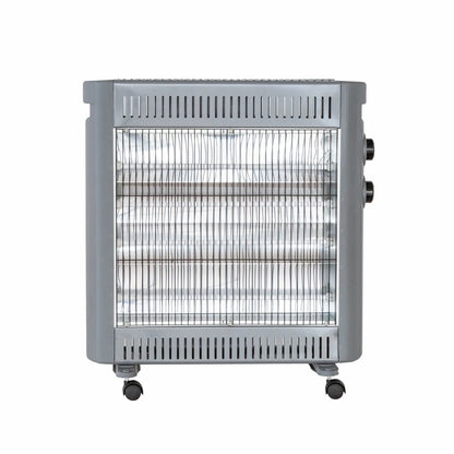 2200W Quartz Infrared Radiant Heater with Adjustable Thermostat and 2 Power Settings - Mekamart Australia
