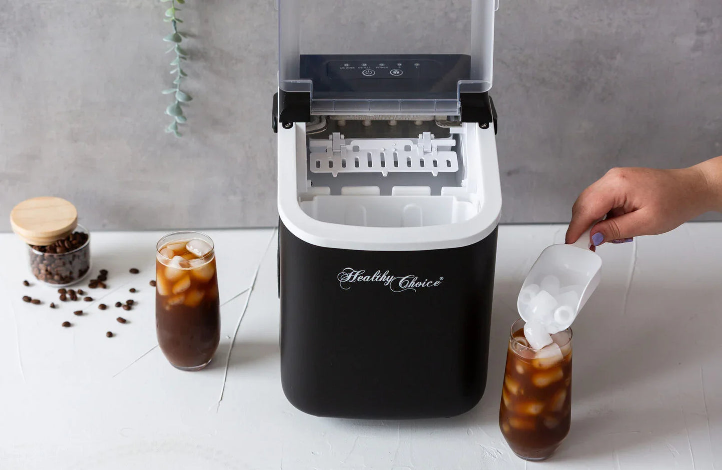 Ice Maker - Ready in 8 minutes, Up to 12kgs every 24 Hours - Mekamart Australia