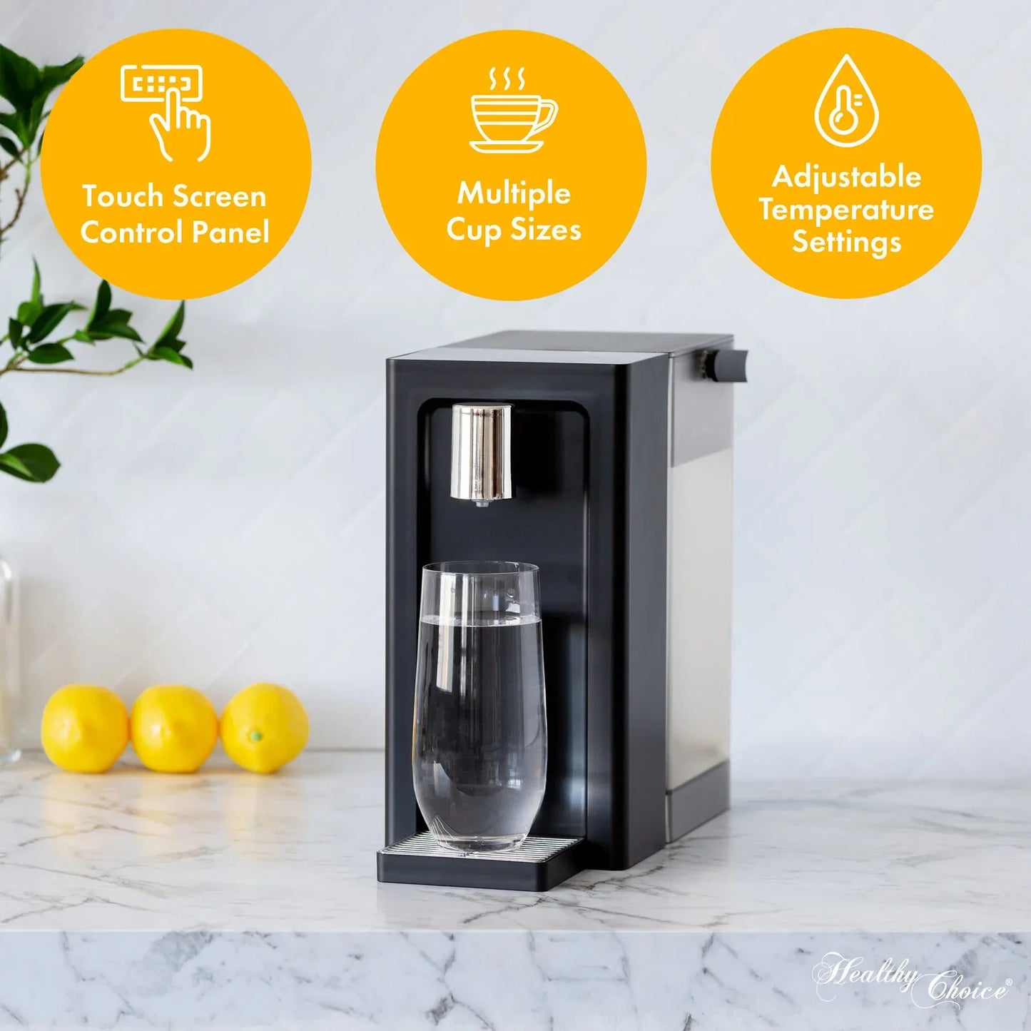 Instant Hot Water Dispenser 3L - One-Touch Operation with Adjustable Temperature & Cup Sizes - Mekamart Australia