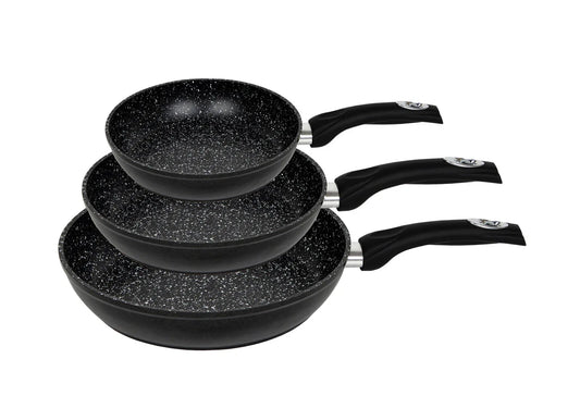 3-Piece Forged Frypan Set with Non-stick Coating - Mekamart Australia