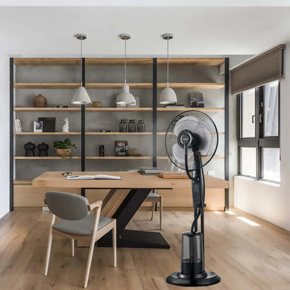 Freestanding Air Cooling Fan w/Misting Water Spray, W40cm, H1.2m + RC - Mekamart Australia