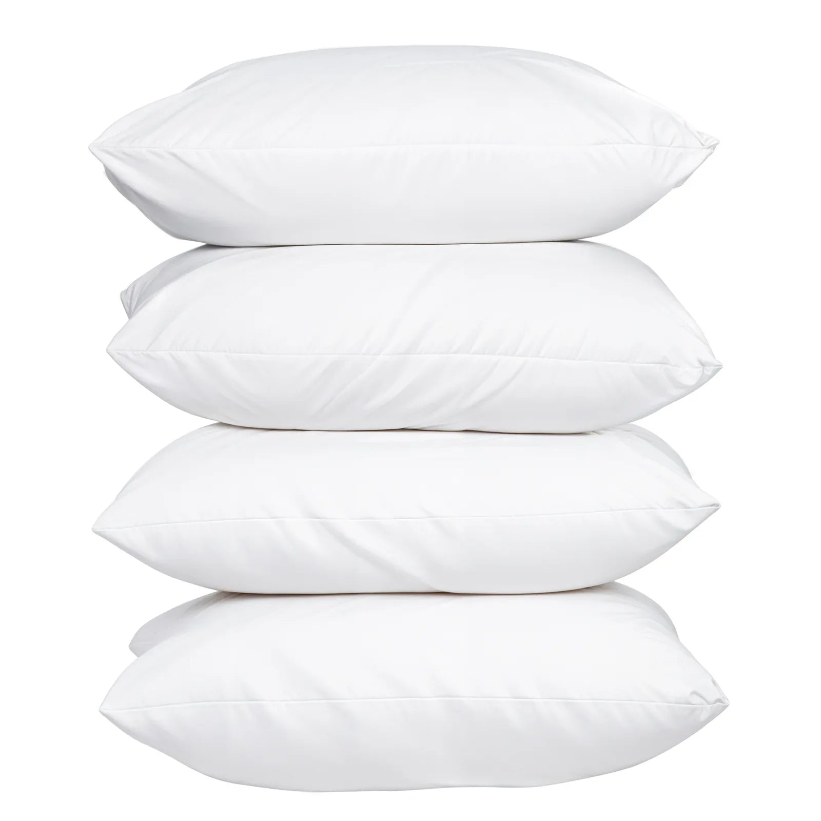 100 Percent Cotton Pillow Cover with 800g Poly Fill, Hypoallergenic, Antibacterial, and Cooling Technology 4 PK - Mekamart Australia
