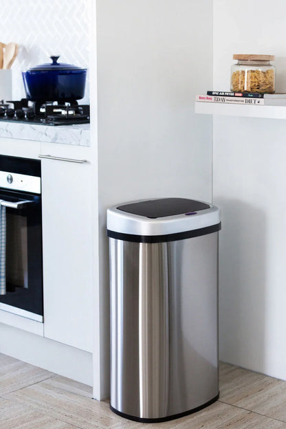 50L Stainless Steel Motion Sensor Rubbish Bin - Mekamart Australia