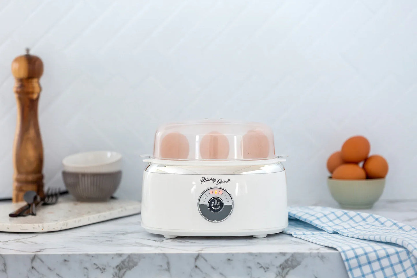 Electric Egg Steamer, Fits 7 Eggs & Cooked Perfectly - Mekamart Australia