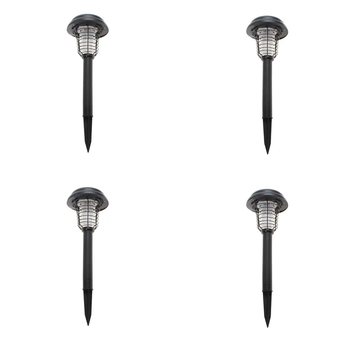 Lenoxx Wireless Solar-Powered Mosquito Killer Lamp (4-Piece, Black) - Mekamart Australia