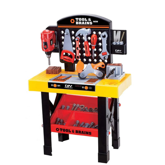 Children's Tool Workbench Playset w/ Toy Tools & Accessories - Mekamart Australia