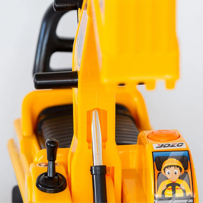 Ride-on Children's Excavator w/ Sturdy Track and Dual Operation Levers to Scoop - Mekamart Australia