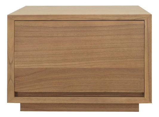 Oscar 1 Drawer Low Bedside Table (Natural) - Mekamart Australia