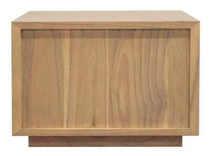 Oscar 1 Drawer Low Bedside Table (Natural) - Mekamart Australia