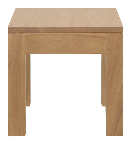 Amsterdam Solid Timber Lamp Table (Natural) - Mekamart Australia
