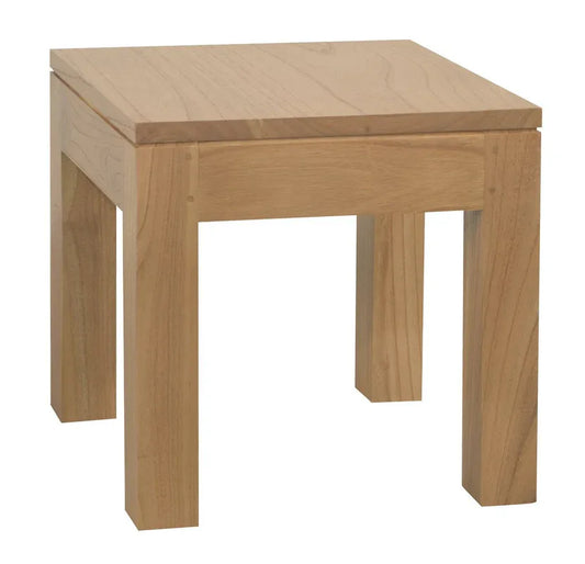 Amsterdam Solid Timber Lamp Table (Natural) - Mekamart Australia