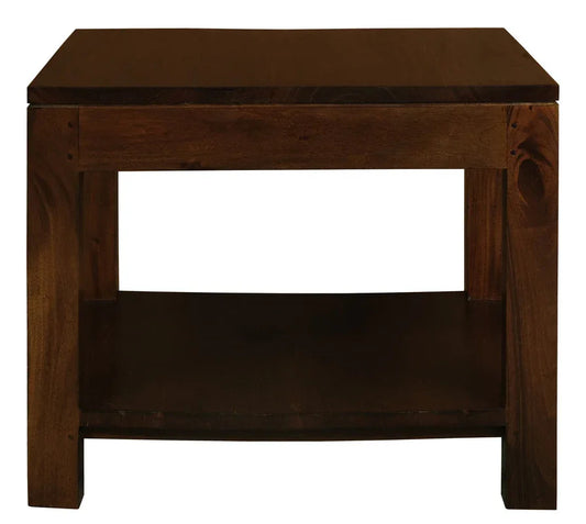 Amsterdam Solid Mahogany Timber Lamp Table 60 x 60 cm (Mohagany) - Mekamart Australia