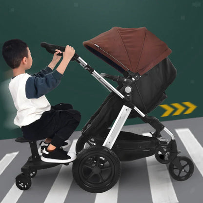 Baby Jogger Glider Board 2 in 1 Kid Stroller Board with Dismountable Seat AU black wheel - Mekamart Australia