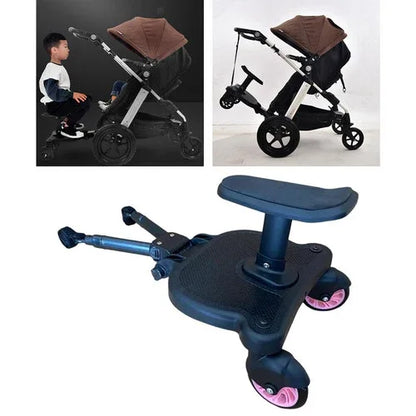 Baby Jogger Glider Board 2 in 1 Kid Stroller Board with Dismountable Seat AU pink wheel - Mekamart Australia