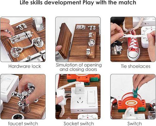 Sensory Toys Activity Board Educational Learning Toys Brain Games Preschool AU - Mekamart Australia