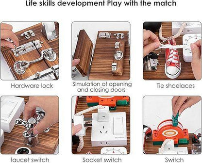 Sensory Toys Activity Board Educational Learning Toys Brain Games Preschool AU - Mekamart Australia