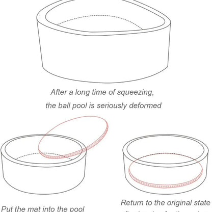 90x30cm Ocean Ball Play Pit Soft Baby Kids Paddling Foam Pool Child Barrier Toy - Mekamart Australia