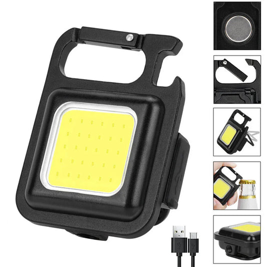 Mini Waterproof Rechargeable LED Light USB Flashlight-Lamp Torch Pocket Keychain - Mekamart Australia