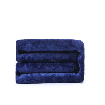 Double-side Flannel Heated Electric Throw Rug Blanket Fast Heating Warm Washable BLUE - Mekamart Australia
