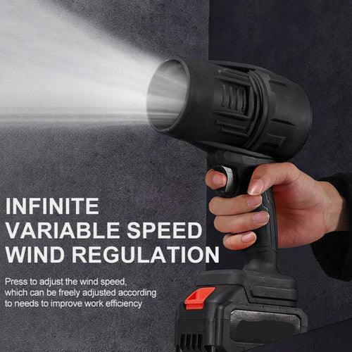 Cordless Blower Portable Handheld Electric Brushless Turbo Jet Fan w/2 Batteries - Mekamart Australia
