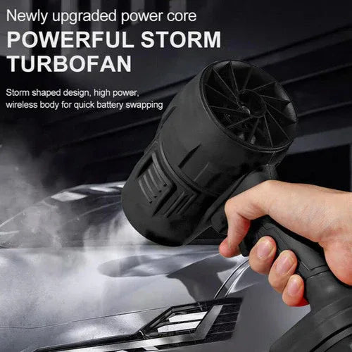 Cordless Blower Portable Handheld Electric Brushless Turbo Jet Fan w/2 Batteries - Mekamart Australia
