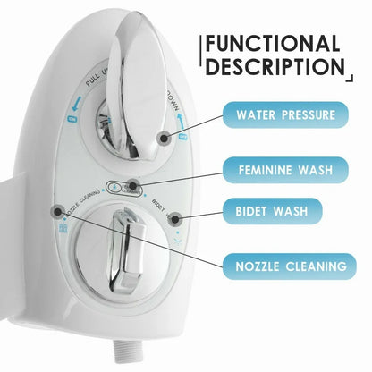 Toilet Bidet Seat Spray Hygiene Water Wash Clean Sanitation Bathroom Attachment - Mekamart Australia