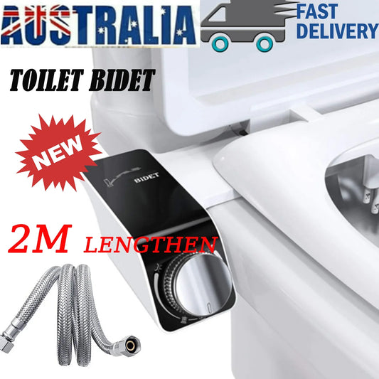 Toilet Bidet Seat Dual Nozzles Bidet Non Electric Toilet Water Sprayer Bathroom - Mekamart Australia