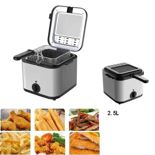 Electric Deep Fryer 2.5L French Frie Machine Oil Hot Pot Fried Chicken Grill - Mekamart Australia