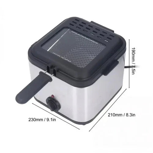 Electric Deep Fryer 2.5L French Frie Machine Oil Hot Pot Fried Chicken Grill - Mekamart Australia