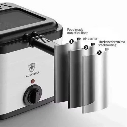 Electric Deep Fryer 2.5L French Frie Machine Oil Hot Pot Fried Chicken Grill - Mekamart Australia