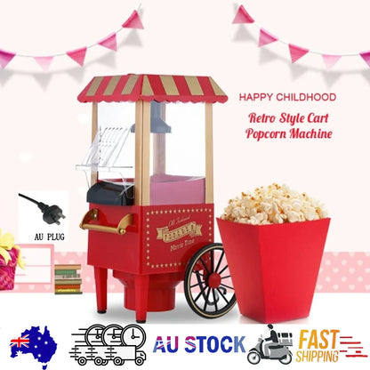 Electric Home Popcorn Machine Classic Car Corn Popper Maker For Kid Gift - Mekamart Australia