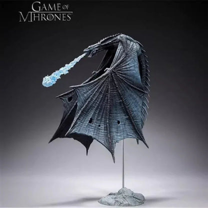 GAME OF THRONES Viserion Ice Dragon Action Figure Statue PVC Toys Boxed Gift - Mekamart Australia