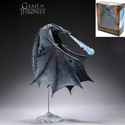 GAME OF THRONES Viserion Ice Dragon Action Figure Statue PVC Toys Boxed Gift - Mekamart Australia