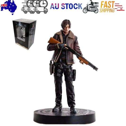 Resident Evil Leon Scott Kennedy Figure Game Model Statue Toy 33cm - Mekamart Australia