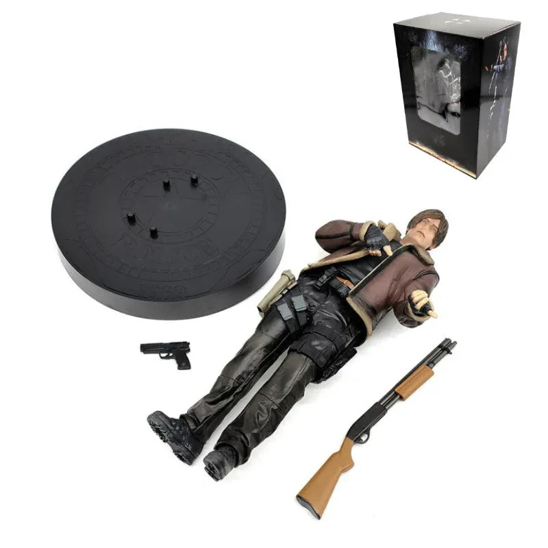 Resident Evil Leon Scott Kennedy Figure Game Model Statue Toy 33cm - Mekamart Australia
