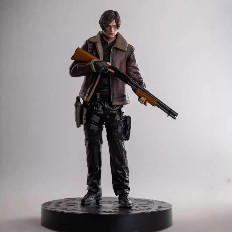 Resident Evil Leon Scott Kennedy Figure Game Model Statue Toy 33cm - Mekamart Australia