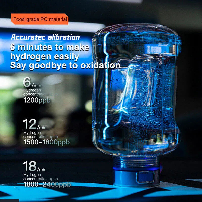 Random Color Hydrogen Water Bottle 1.5L Hydrogen Rich Portable Rich Hydrogen Water Generator - Mekamart Australia