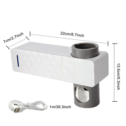 UV Lamp Sterilizer Toothbrush Holder Bathroom Automatic Toothpaste Health Clean - Mekamart Australia