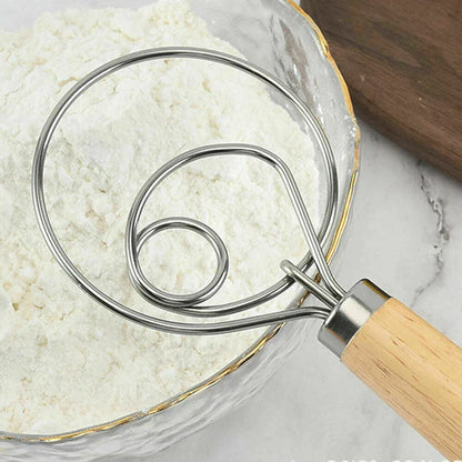 13 INCHES BAKING DOUGH STAINLESS STEEL LARGE WIRE WHISK MIXER BREAD COOKING TOOL - Mekamart Australia