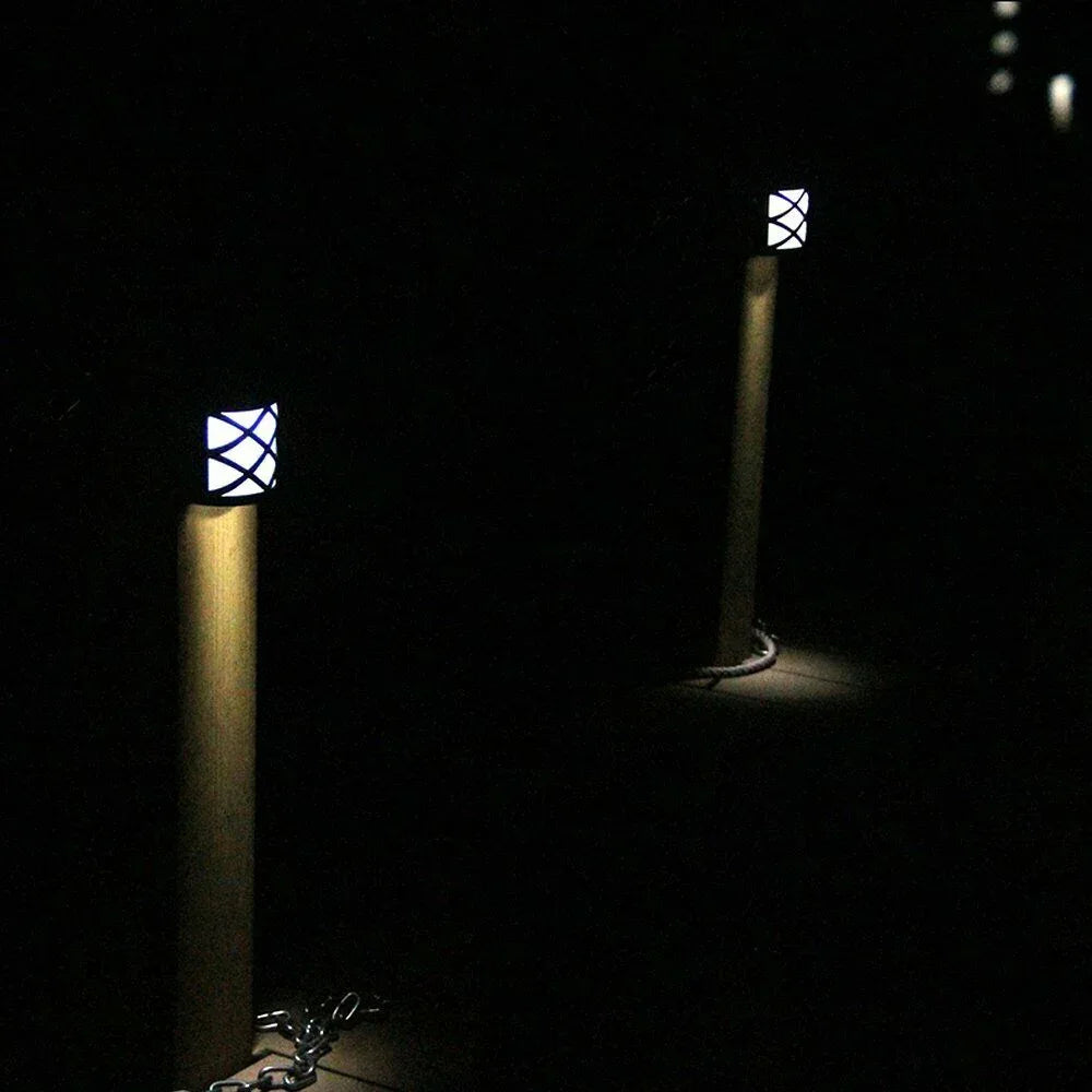 Outdoor Solar Wall Lights Door Garden Step Bright 6 LED Fence Light Path Lamp AU - Mekamart Australia